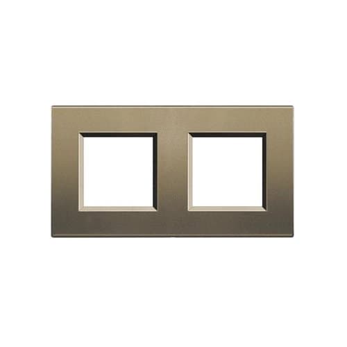 Ramă modulară LEGRAND Living Light 2+2 module, metal