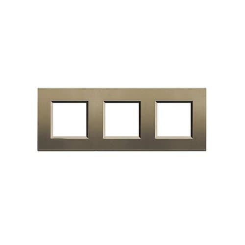 Ramă modulară LEGRAND Living Light, 2+2+2 module, finisaj metalic