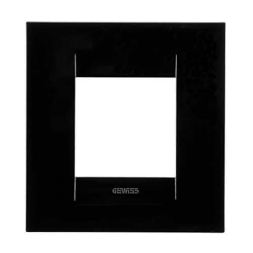 Ramă GEWISS pentru 2 module, finisaj negru toner, gamă Chorus