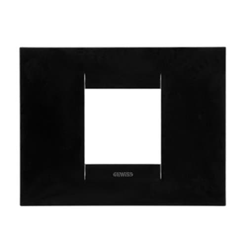 Ramă modulară GEWISS Geo, 2 module, CH/Negru toner