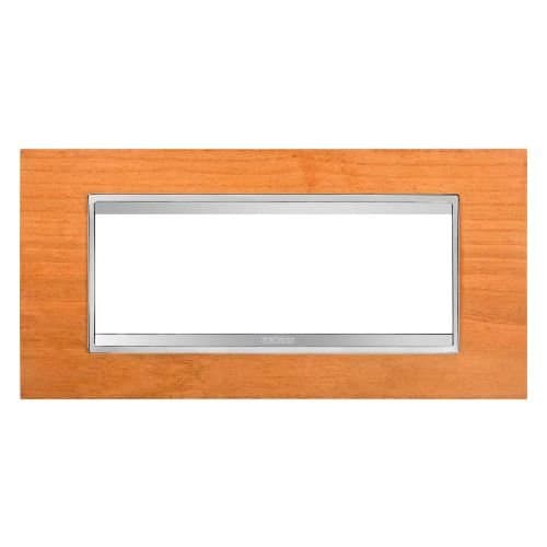 Ramă modulară GEWISS cu finisaj Cireș, pentru 6 module