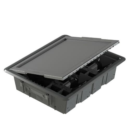 Doză de pardoseală GEWISS, 32 module, pentru pardoseli tehnice