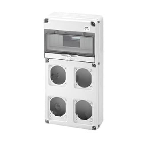 Tablou etanș GEWISS Q-DIN, IP65, cu 4 prize IEC 309