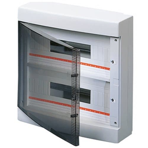Tablou aplicat GEWISS 36 module, alb, IP40