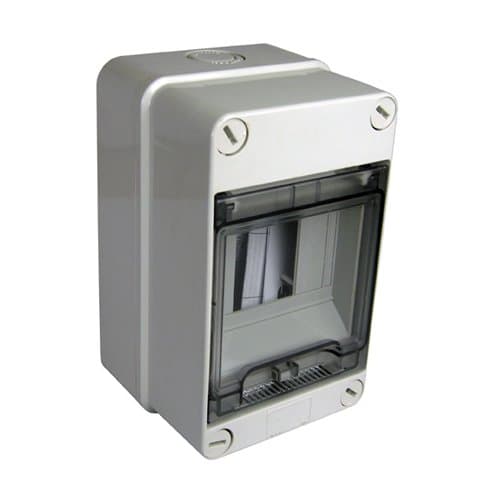 Tablou aplicat GEWISS 4 module, gri, IP55