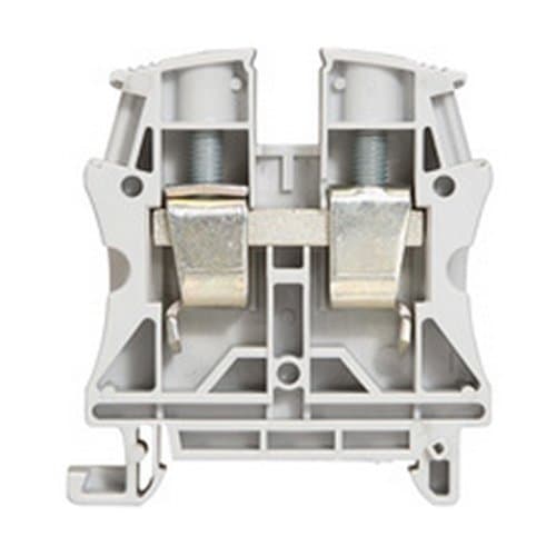 037164 Clema conexiune cu șurub 16mm, 1in-1out, Gri