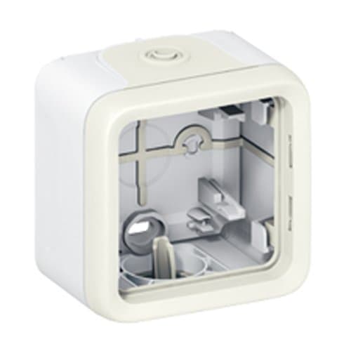 Doză aplicată LEGRAND Plexo, alb, IP55, pentru 1 aparat