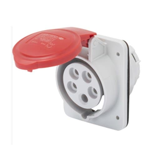 GW62221H Priză ind fixă 10G 3P+N+T 32A 400V 6h Roșu
