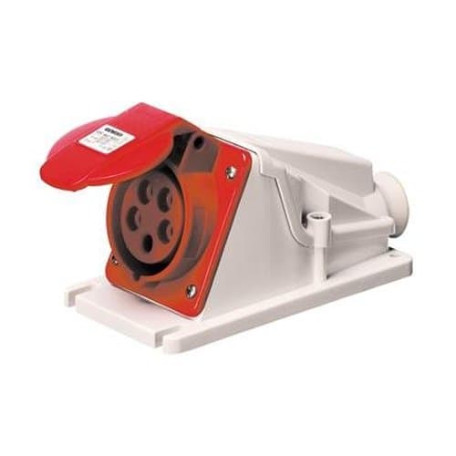 GW62482 Priză ind fixă 90G 3P+N+T 16A 400V 6h Roșu