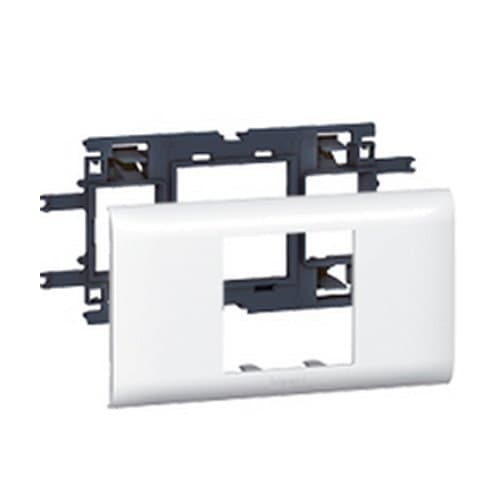 010952 Mosaic DLP Suport 2 module cu ramă albă, cp 65