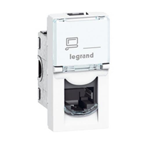 PRZ 076561 Mosaic DLP Priză RJ45 UTP cat 6 1 modul Alb