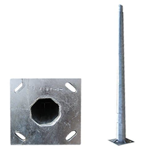 Stâlp 4PAD0-120 H 12m M20 220/320 T4mm DWS-130Km/h