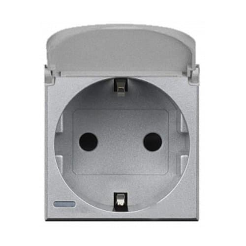 PRZ HC4141PW Axolute Priză 2P+T cu capac 16A 2 m Tech