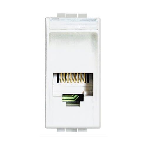PRZ N4258/11N Living Light Priză RJ11 1 modul Alb