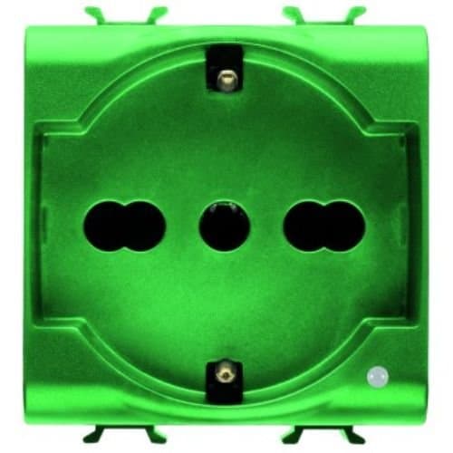 PRZ GW10224AB Priză Copii 2P+E IT/DE 16A 2 m Green CH/Antib