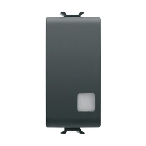 GW12003 Întrerupător ilum lentilă 1P 16A 1 m CH/Negru Satin