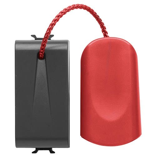 GW12136 Buton cu revenire 16A 1P NO 1 m CH/Negru Satin