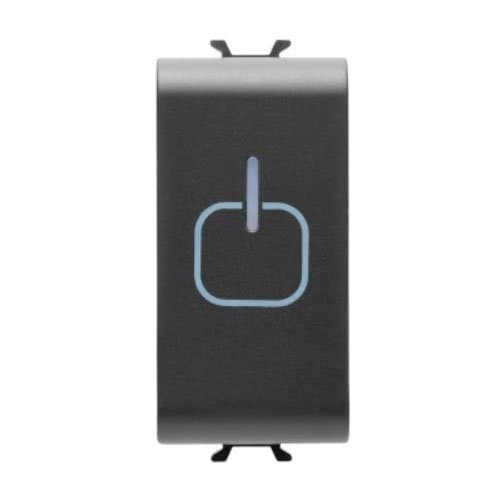 GW12906 Întrerupător duplicator Touch 1m CH/Negru Satin