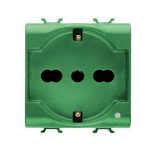 PRZ GW10224 Priză Prot Copii 2P+E IT/DE 16A 2m CH/GREEN