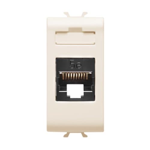 PRZ GW11421 Priză RJ45 UTP cat 5e 1 modul CH/Ivoar