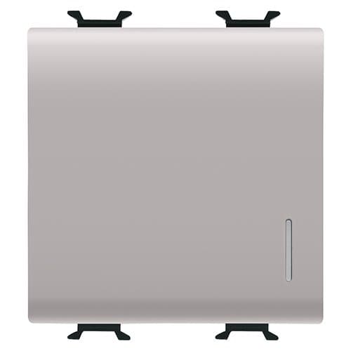 GW13172 Buton cu revenire 1P NO 16A 2 m CH/Bej Satin