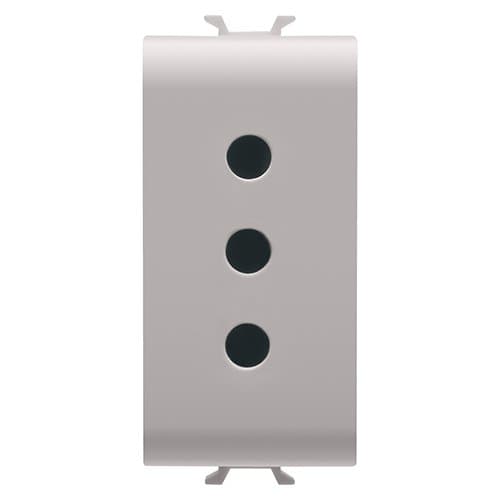 PRZ GW13201 Priză 2P+E 10A P11 1 modul CH/Bej Satin