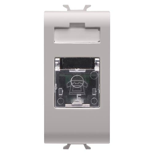 PRZ GW13401 Priză telefon RJ11 1 modul CH/Bej Satin