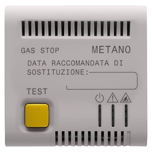 GW13712 Detector de gaz 12V AC/DC 2 module CH/Bej Satin