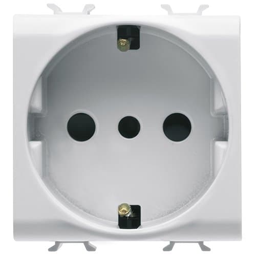 PRZ GW15205 Priză Copii 2P+E IT/DE 16A 2 m CH/Alb Satin