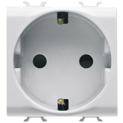 PRZ GW15241 Priză Copii DE 16A 2P+T 2 m CH/Alb Satin