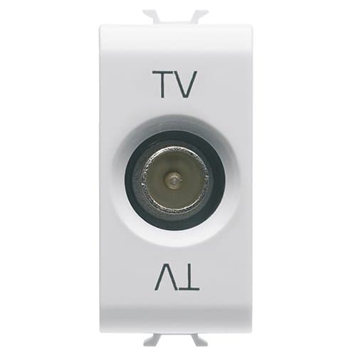 PRZ GW15361 Priză TV Direct Tată 1 modul CH/Alb Satin
