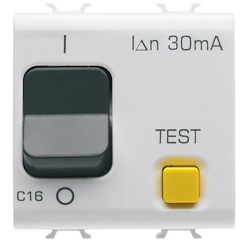 GW15489 Întreruptor magn-term dif 1P+N C16 2m CH/Alb S