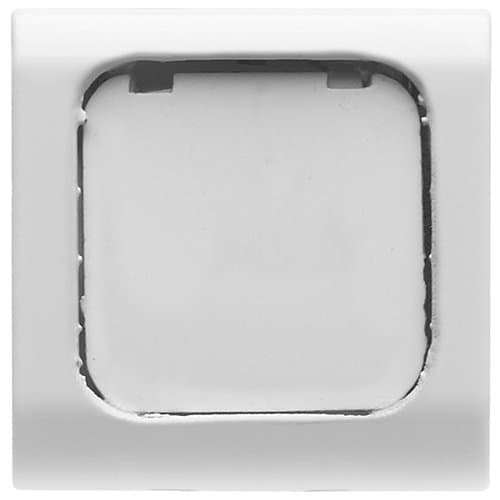 GW15542 Buton interschimbabil cu etichetă CH/Alb Satin