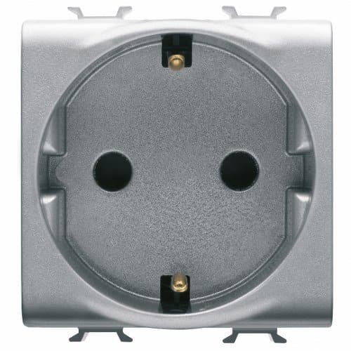 PRZ GW14341 Priză Copii 2P+E DE 16A 2 m CH/Gri Titan