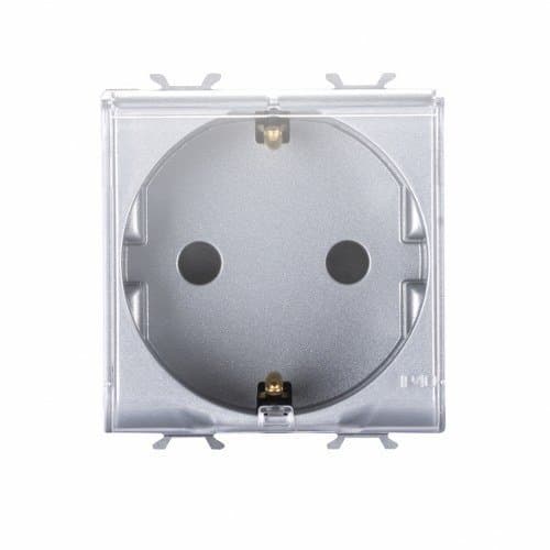 PRZ GW14242 Priză capac 2P+E DE 16A 2 m CH/Gri Titan