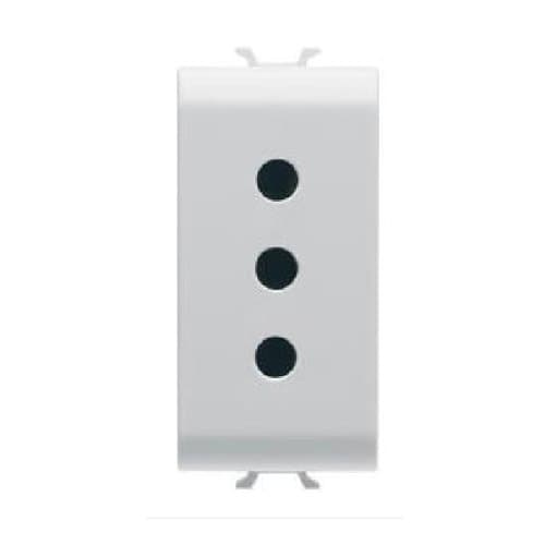 PRZ GW10201 Priză 2P+E 10A P11 1 modul CH/Alb