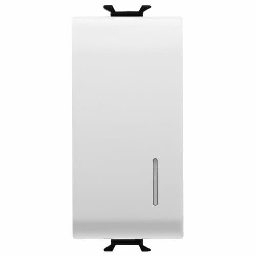 GW10132 Buton cu revenire iluminabil 1P ND 16A CH/Alb