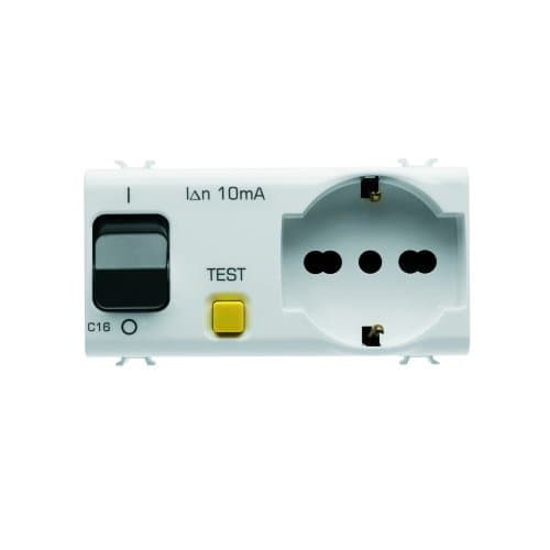 PRZ GW10322 Priză cu interblocare 1P+N 16A 4 m CH/Alb