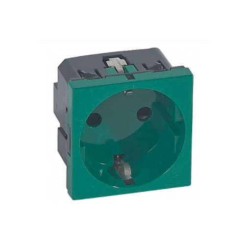 PRZ 077216 Mosaic DLP Priză 2P+T cu șurub 2 m Verde
