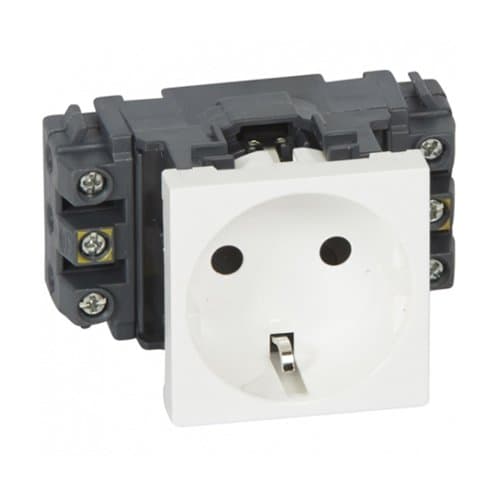 PRZ 077601 Mosaic Priză 2P+T 2 module Alb