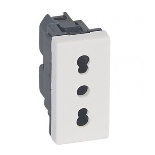 PRZ 077511 Mosaic Priză 2P+T 10/16A 1 modul Alb