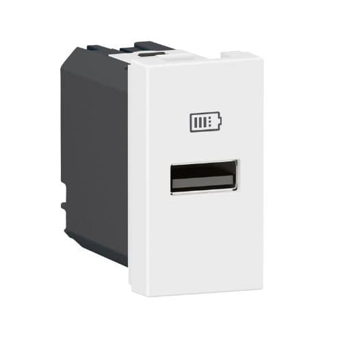 PRZ 077650L Mosaic Priză USB A 3A 15W 1 modul Alb