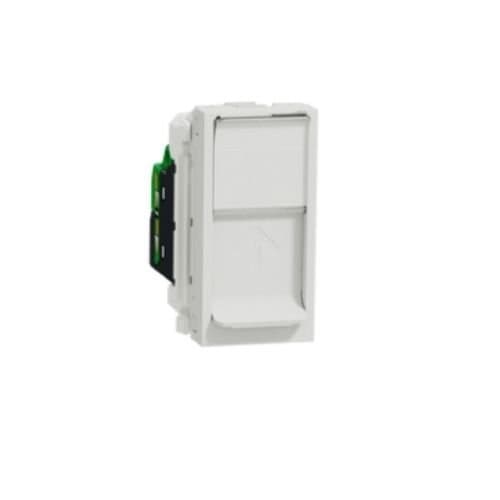 PRZ NU341018 New Unica Priză RJ45 UTP cat 5 cu obt 1m Alb
