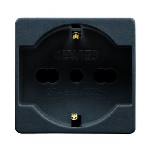 PRZ GW21246 Priză 2P+E IT/DE 16A 2 module SY/BK