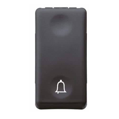 GW21512 Buton cu revenire simb sonerie 1P 10A 1m SY/BK