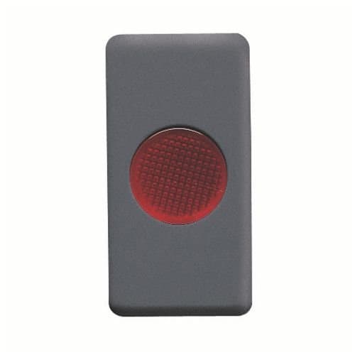 GW21603 Buton indicator Roșu 12/24/250V 1 modul SY/BK