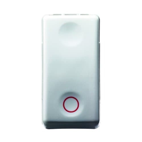 GW20519 Buton cu revenire cu simbol 1P NA 10A 1m SY/WH