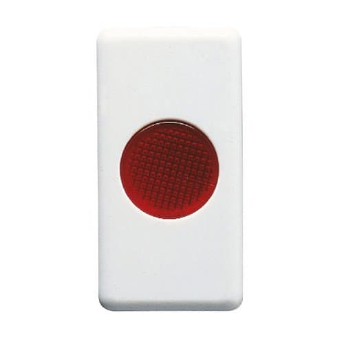 GW20603 Buton indicator Roșu 12/24/250V 1 modul SY/WH