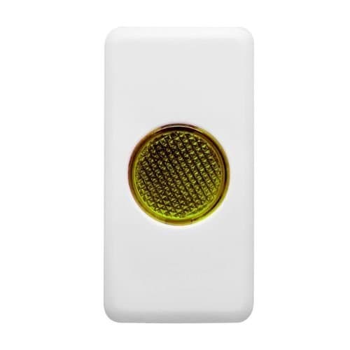 GW20605 Buton indicator Galben 12/24/250V 1 modul SY/WH