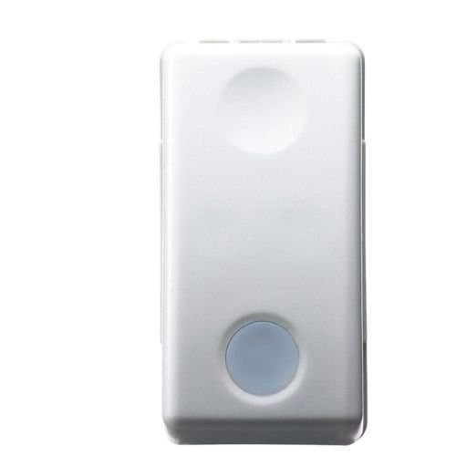 GW20529 Buton cu revenire iluminabil 1P NA 10A SY/WH